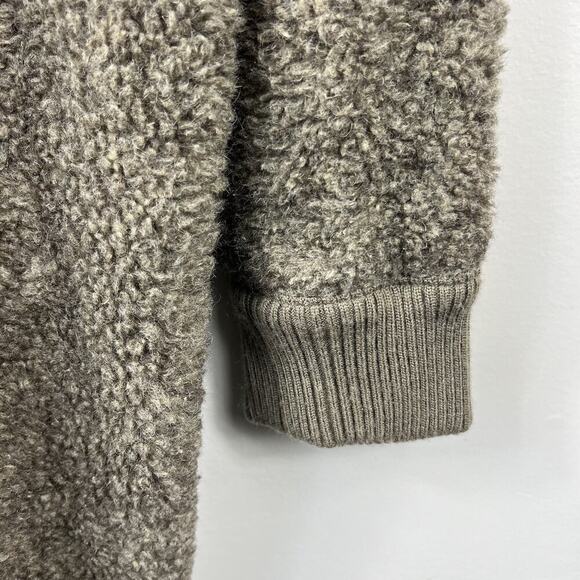 Plenty by Tracy Reese Taupe Sherpa Wool Blend Mohair Jacket Coat Sz P/S - Picture 10 of 16